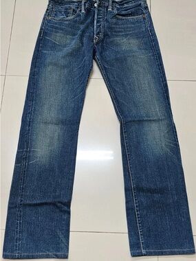 RRL Ralph Lauren Jeans Men 32x34 Selvedge Denim Low Straight